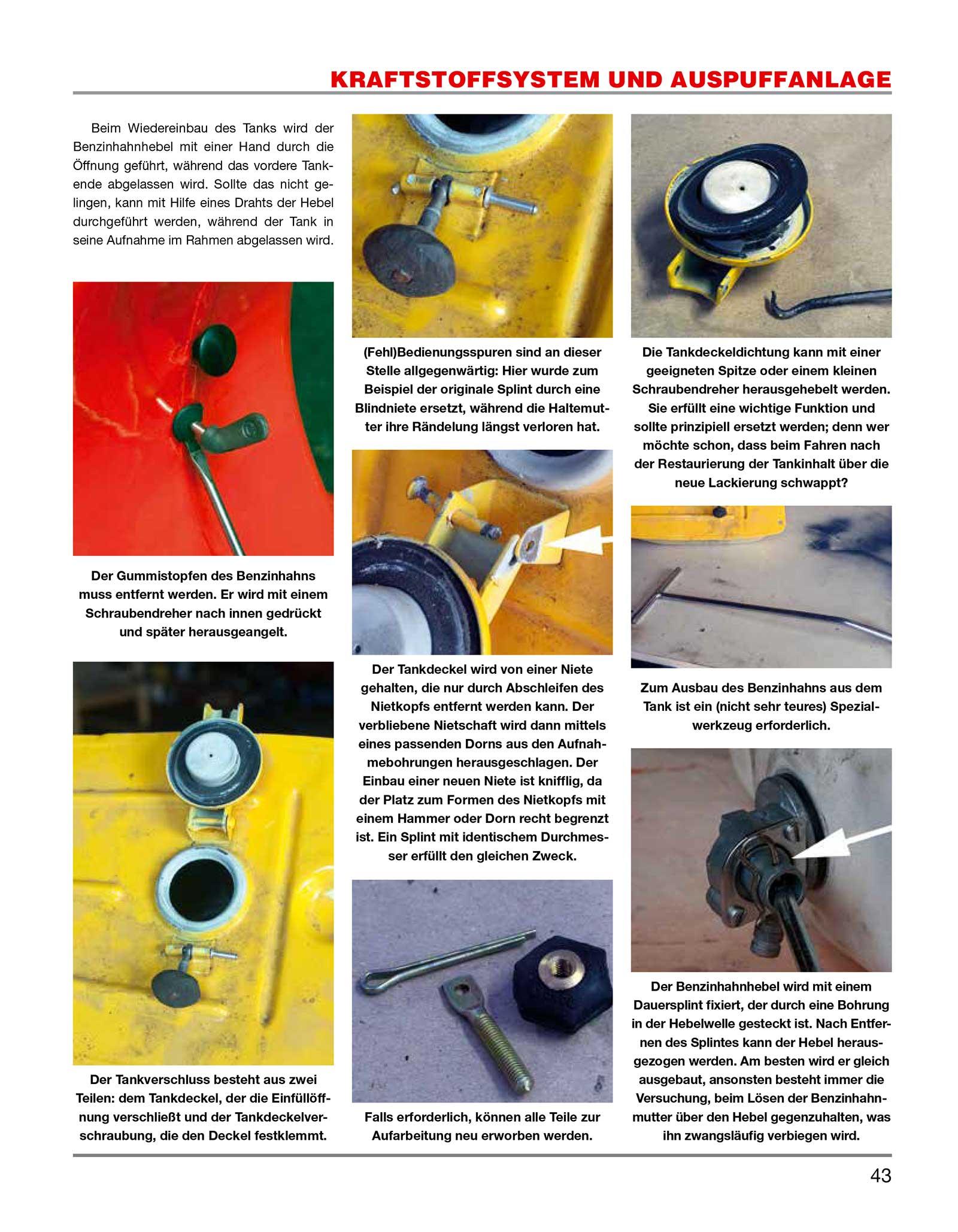 Beispielinhalt (Bild) Das Vespa Schrauberhandbuch