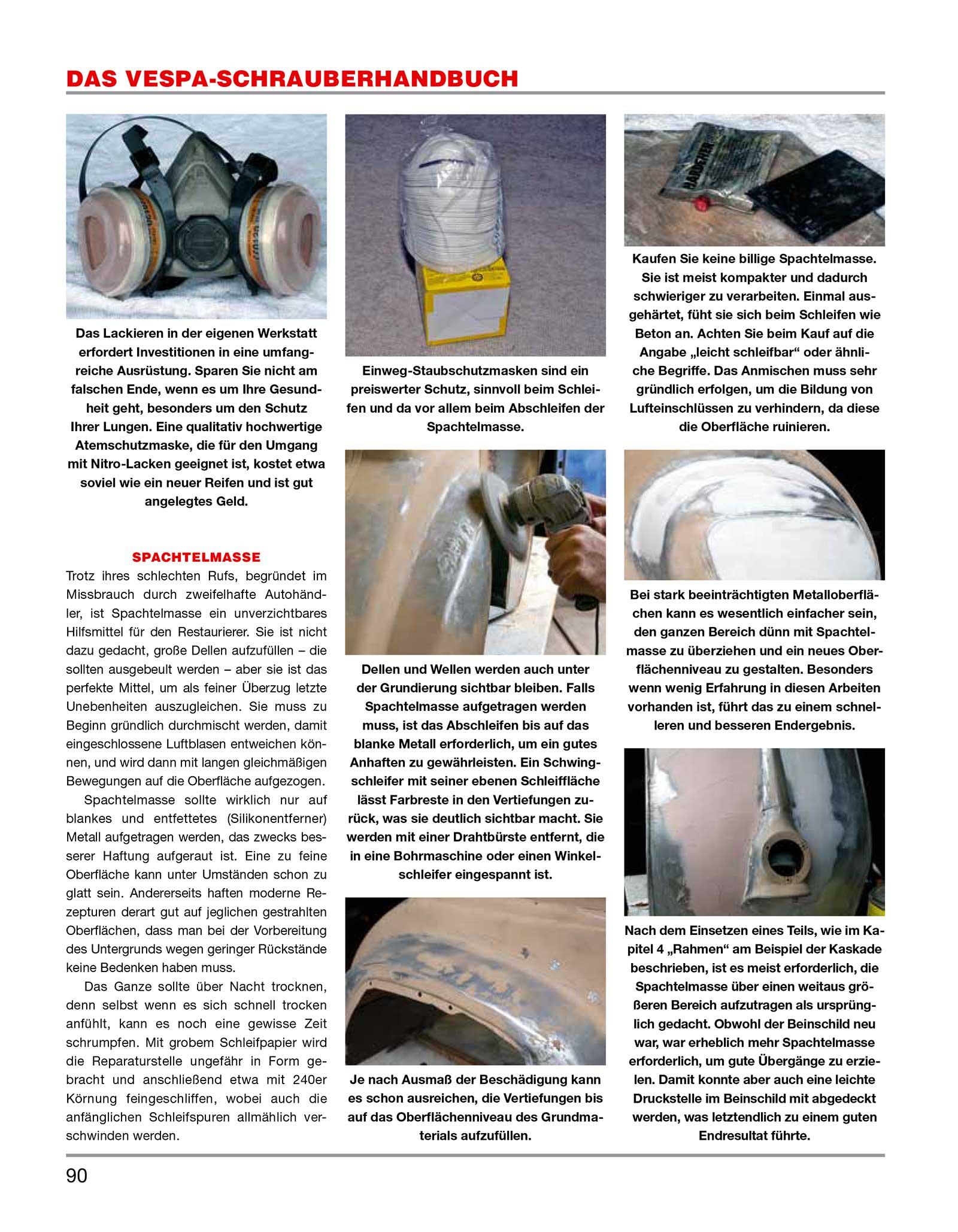Beispielinhalt (Bild) Das Vespa Schrauberhandbuch