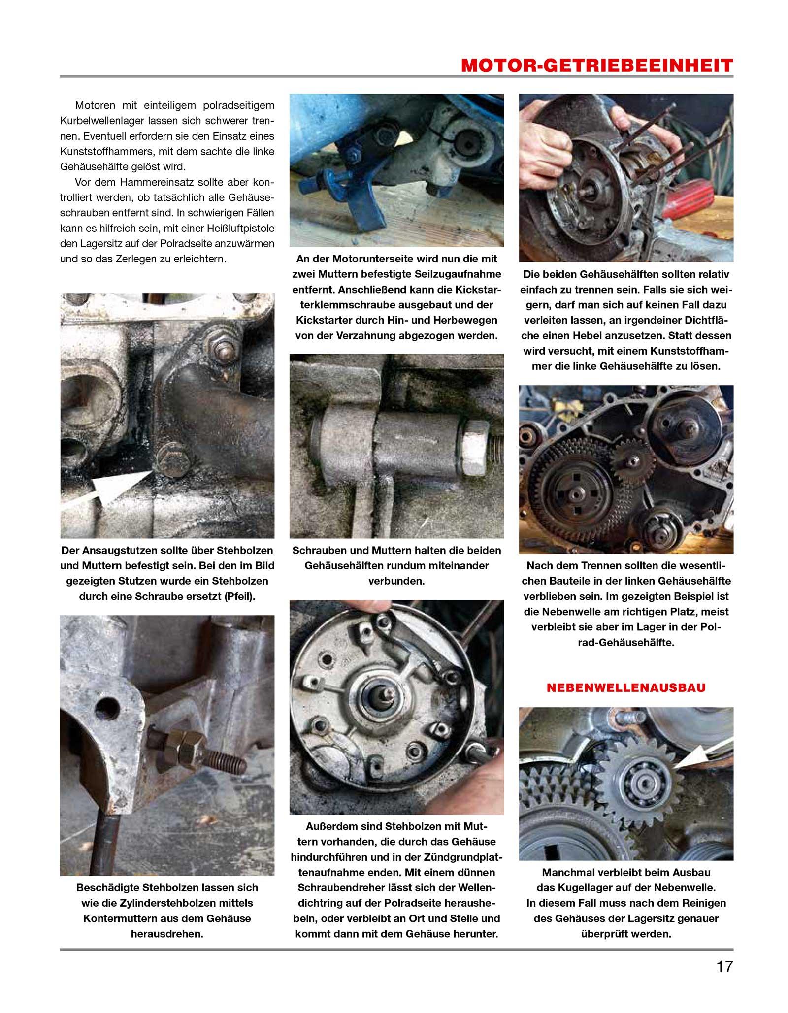 Beispielinhalt (Bild) Das Vespa Schrauberhandbuch