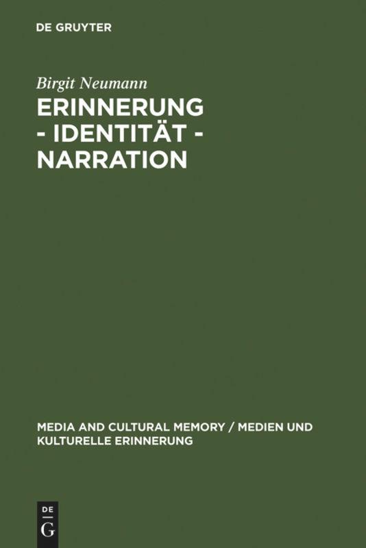 Vorderes Coverbild Erinnerung - Identität - Narration