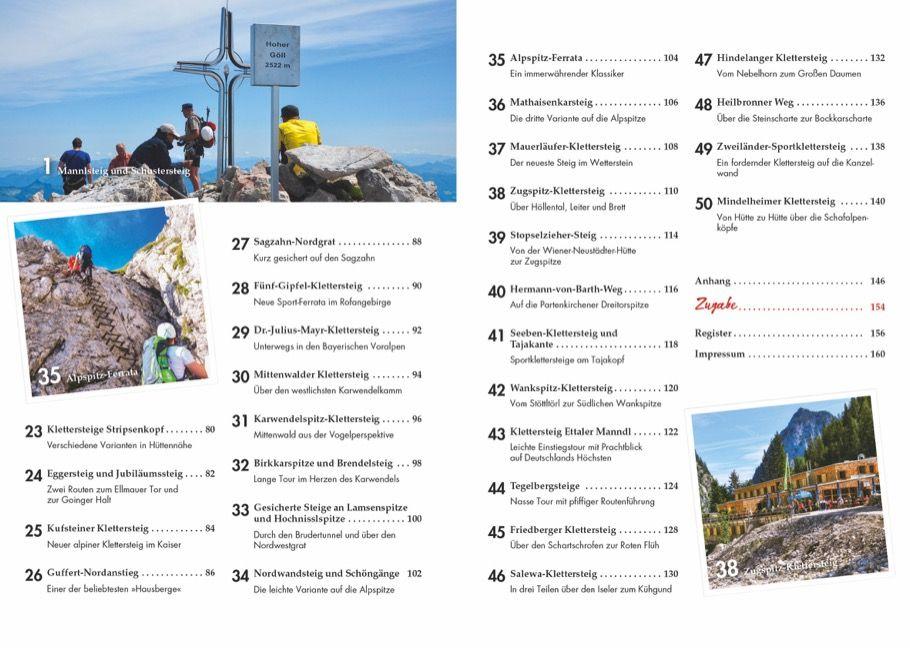 Beispielinhalt (Bild) Klettersteigklassiker Bayerische Hausberge