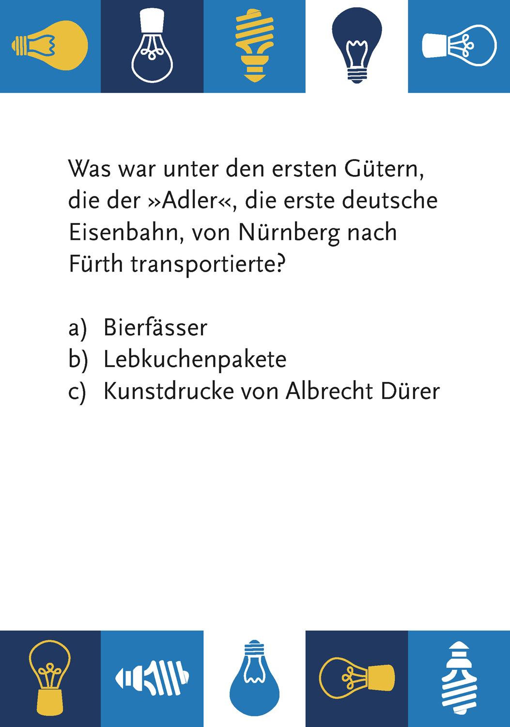 Beispielinhalt (Bild) Unnützes Wissen Bayern - Das Quiz