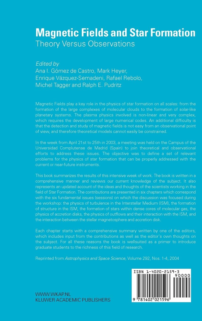 Rückseitencover Magnetic Fields and Star Formation