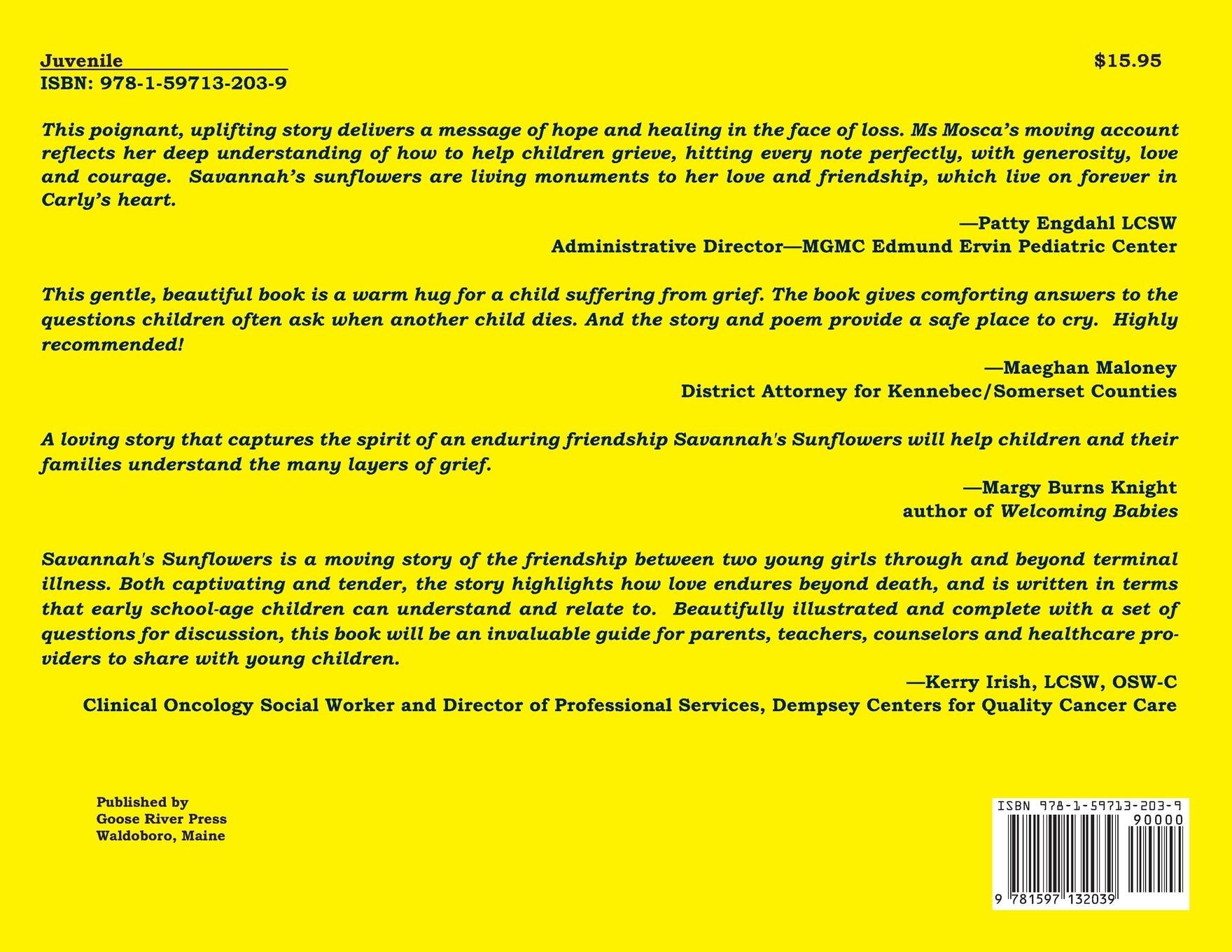 Rückseitencover Savannah's Sunflowers