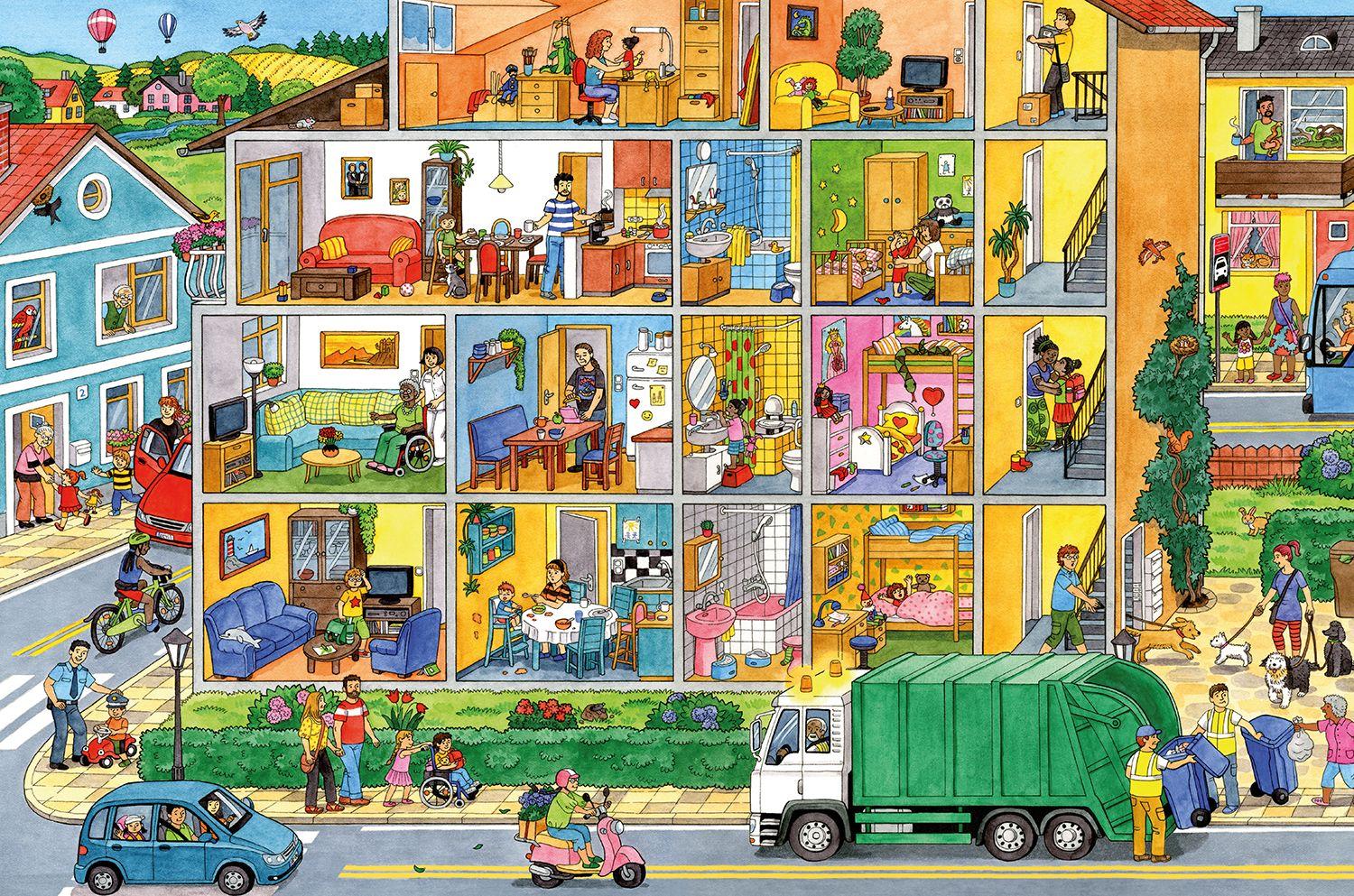 Beispielinhalt (Bild) My Big Wimmelbook(r) - My Busy Day