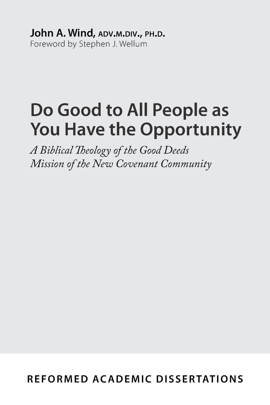 Vorderes Coverbild Do Good to All People as You Have the Opportunity