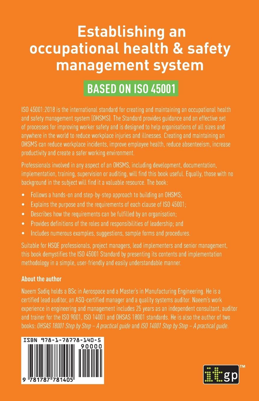 Rückseitencover Establishing an occupational health & safety management system based on ISO 45001