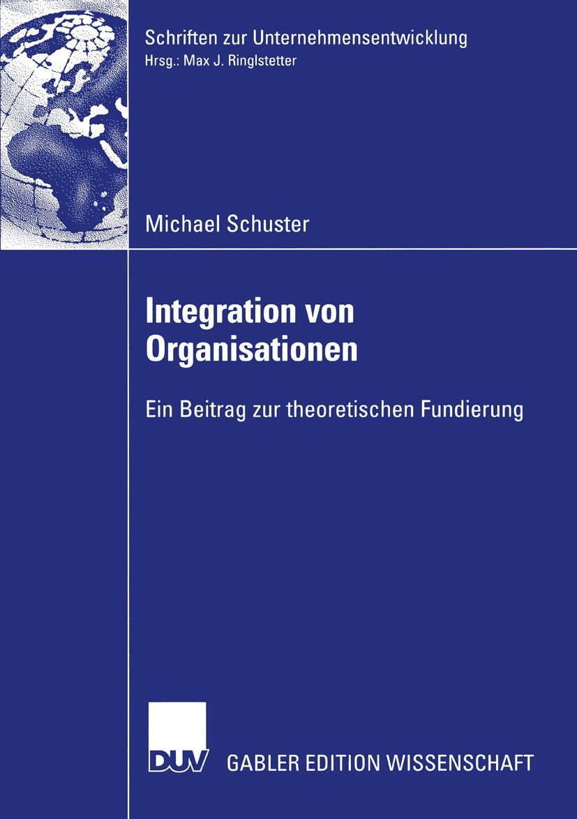 Vorderes Coverbild Integration von Organisationen