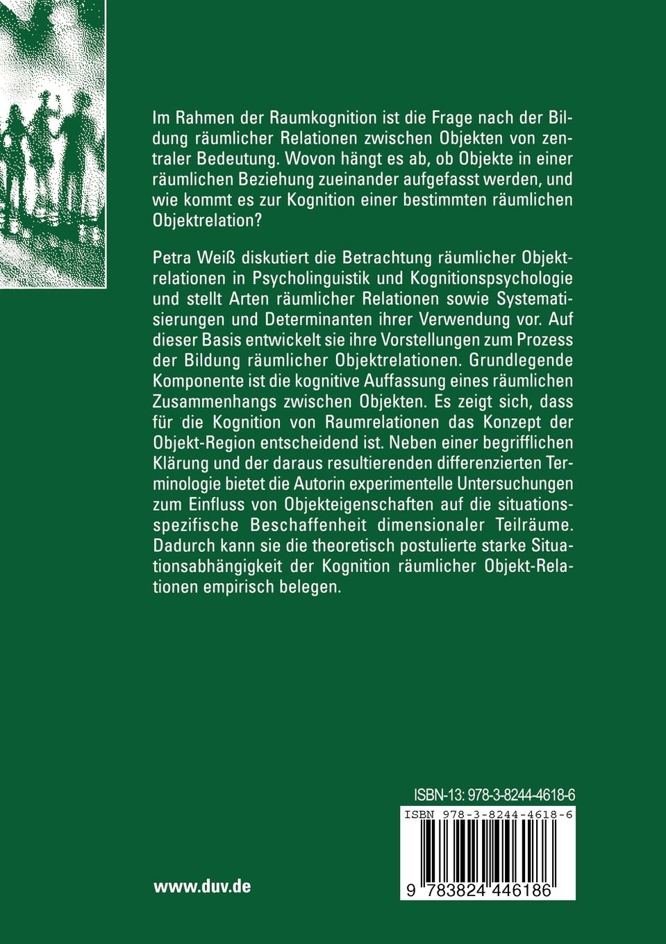 Rückseitencover Raumrelationen und Objekt-Regionen