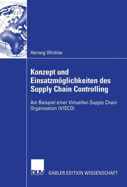 Vorderes Coverbild Konzept und Einsatzmöglichkeiten des Supply Chain Controlling