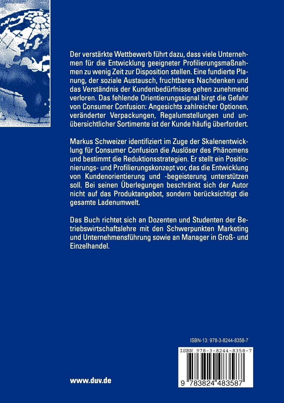 Rückseitencover Consumer Confusion im Handel