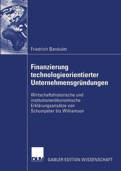 Vorderes Coverbild Finanzierung technologieorientierter Unternehmensgründungen