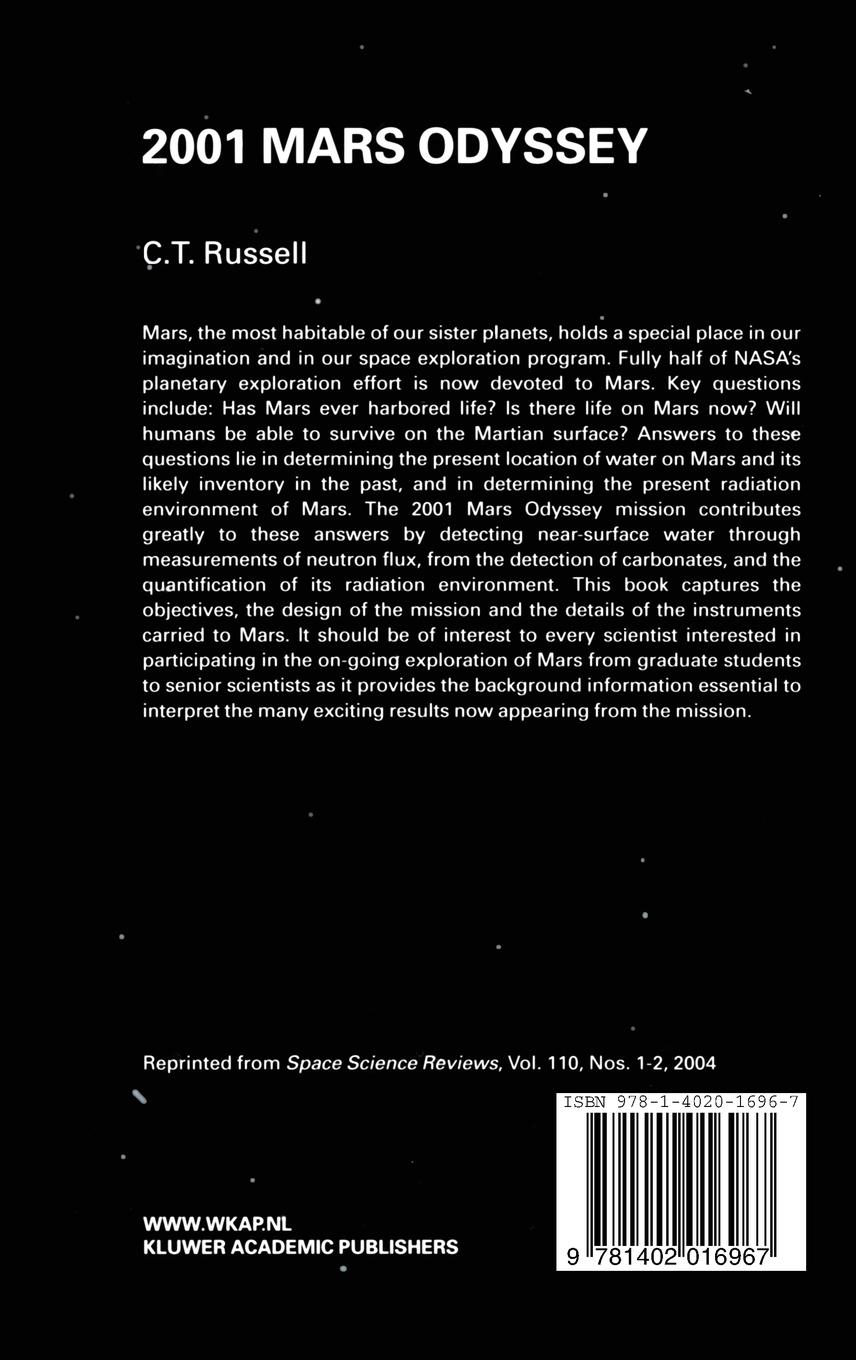 Rückseitencover 2001 Mars Odyssey