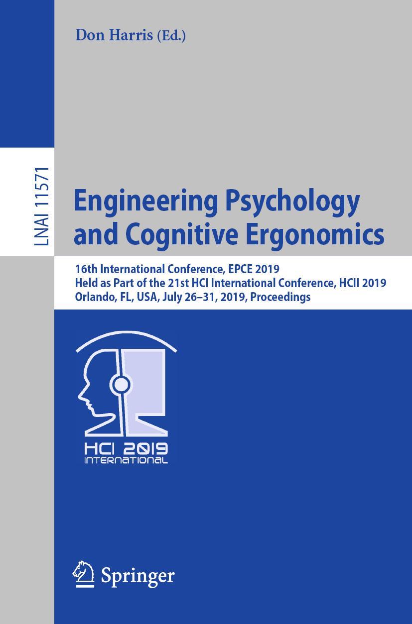 Vorderes Coverbild Engineering Psychology and Cognitive Ergonomics