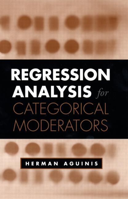Vorderes Coverbild Regression Analysis for Categorical Moderators