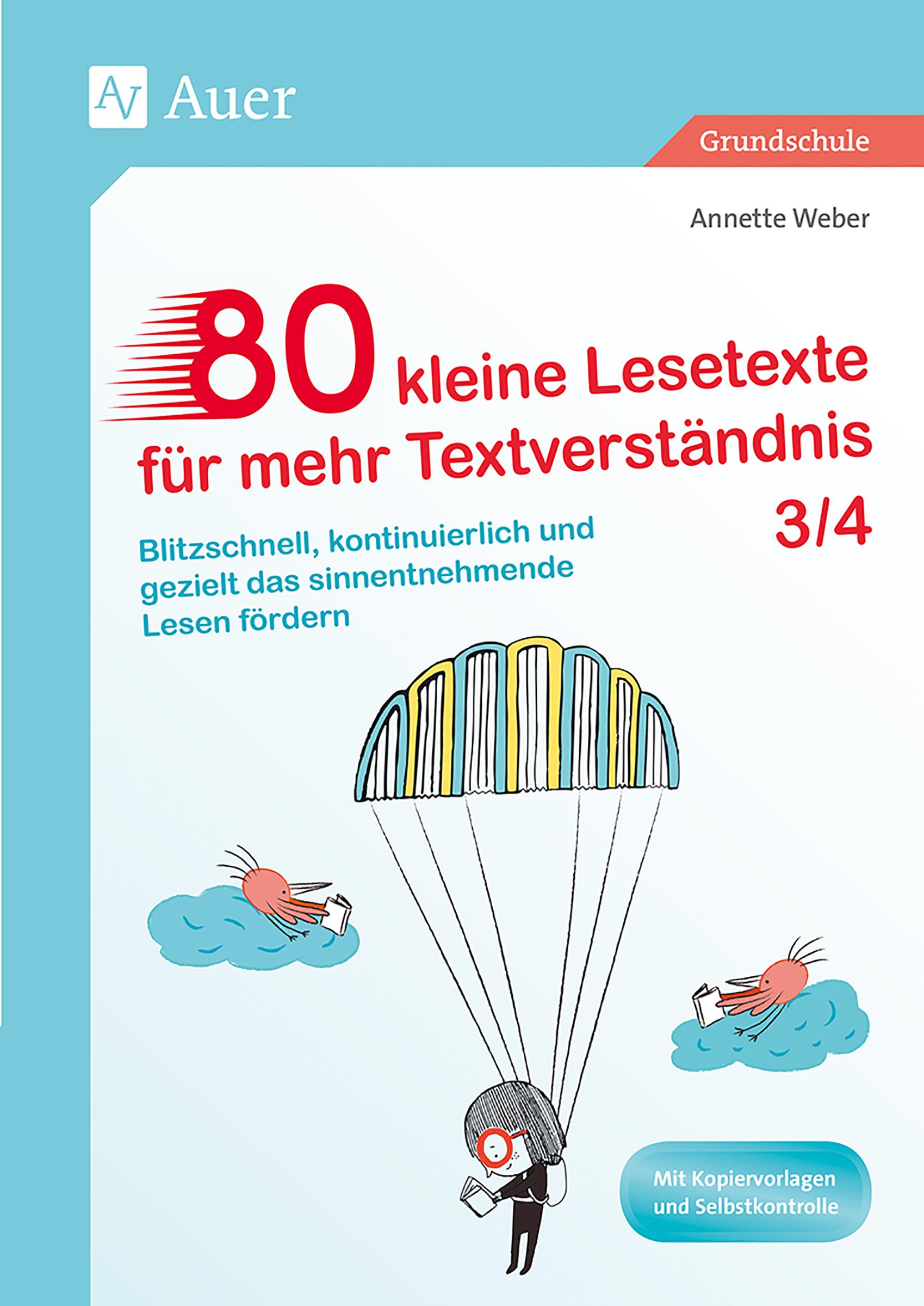 Vorderes Coverbild 80 kleine Lesetexte für mehr Textverständnis 3/4