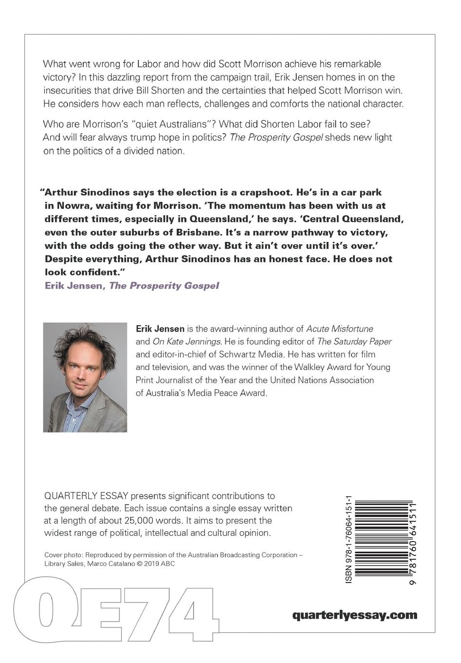 Rückseitencover The Prosperity Gospel