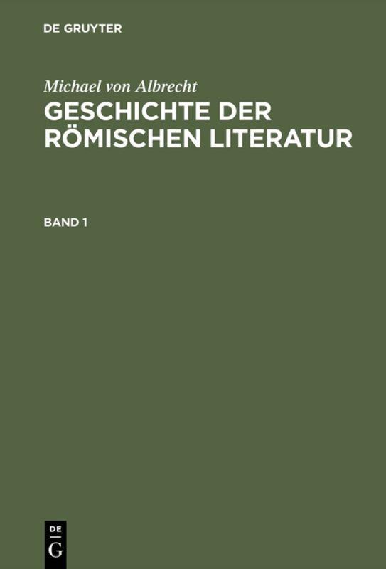 Vorderes Coverbild Geschichte der römischen Literatur