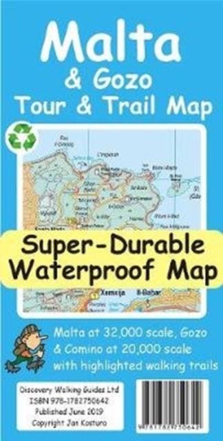 Vorderes Coverbild Malta and Gozo Tour and Trail Map