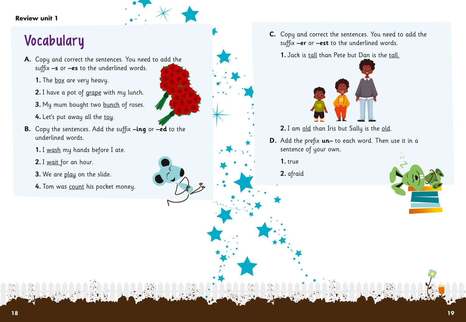 Beispielinhalt (Bild) Vocabulary, Grammar and Punctuation Skills Pupil Book 1