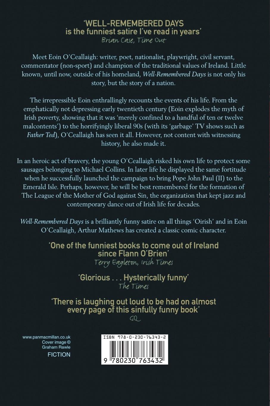 Rückseitencover Well-Remembered Days