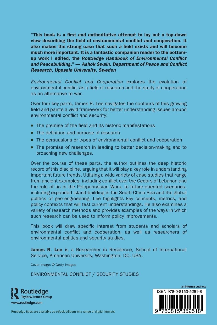 Rückseitencover Environmental Conflict and Cooperation