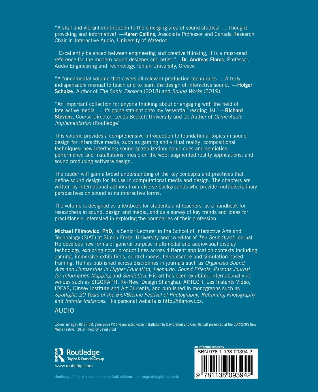 Rückseitencover Foundations in Sound Design for Interactive Media