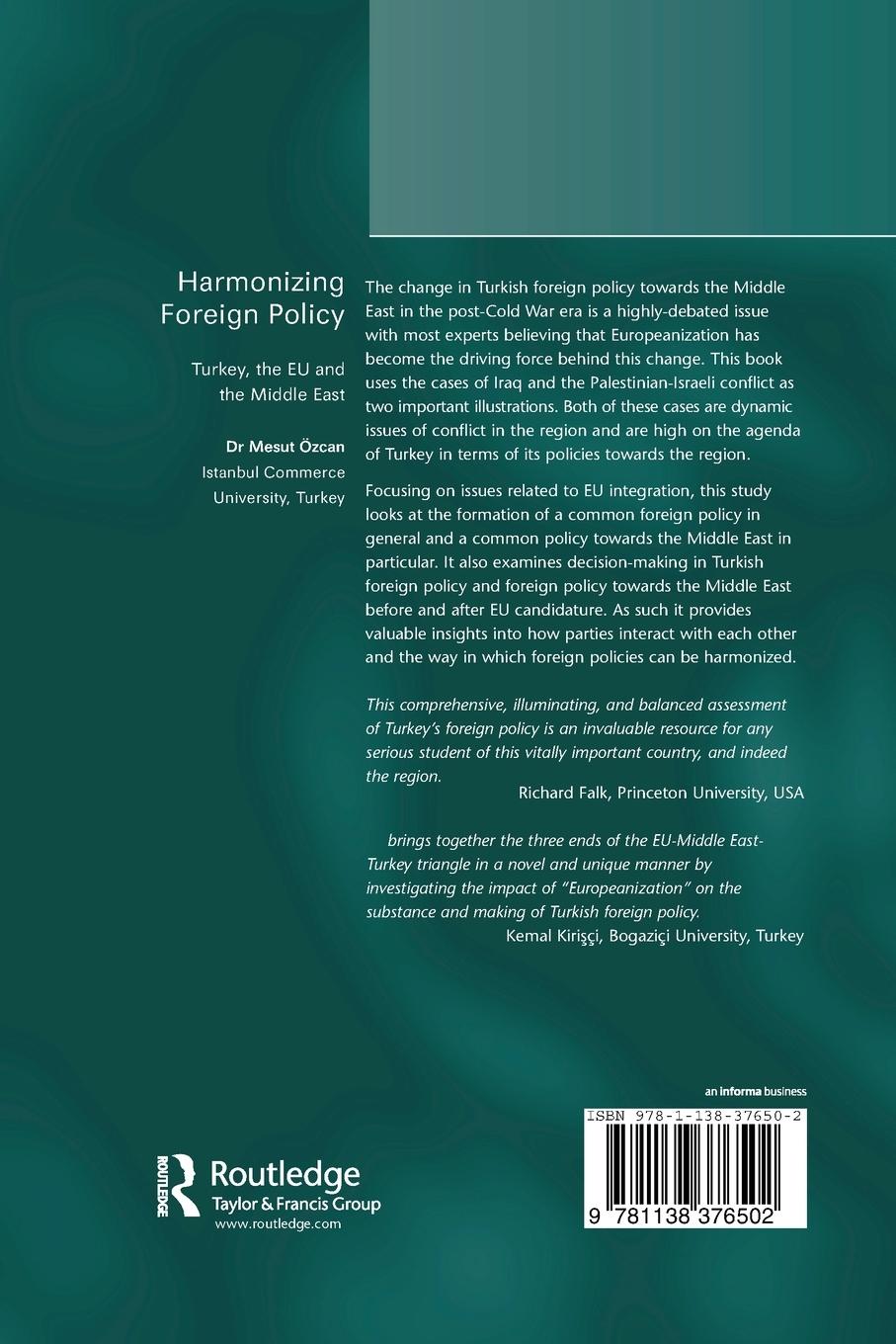 Rückseitencover Harmonizing Foreign Policy