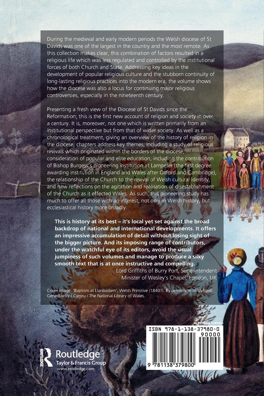 Rückseitencover Religion and Society in the Diocese of St Davids 1485-2011