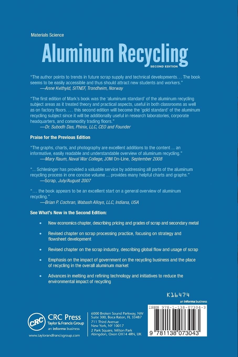 Rückseitencover Aluminum Recycling