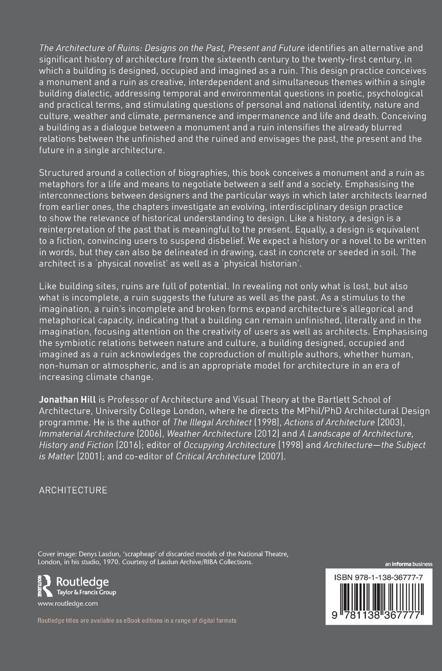 Rückseitencover The Architecture of Ruins