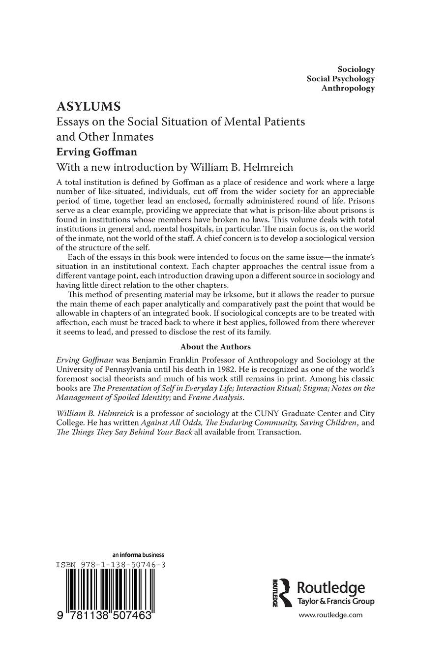 Rückseitencover Asylums