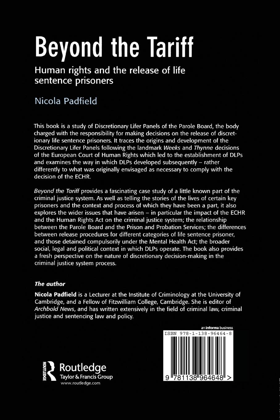 Rückseitencover Beyond the Tariff