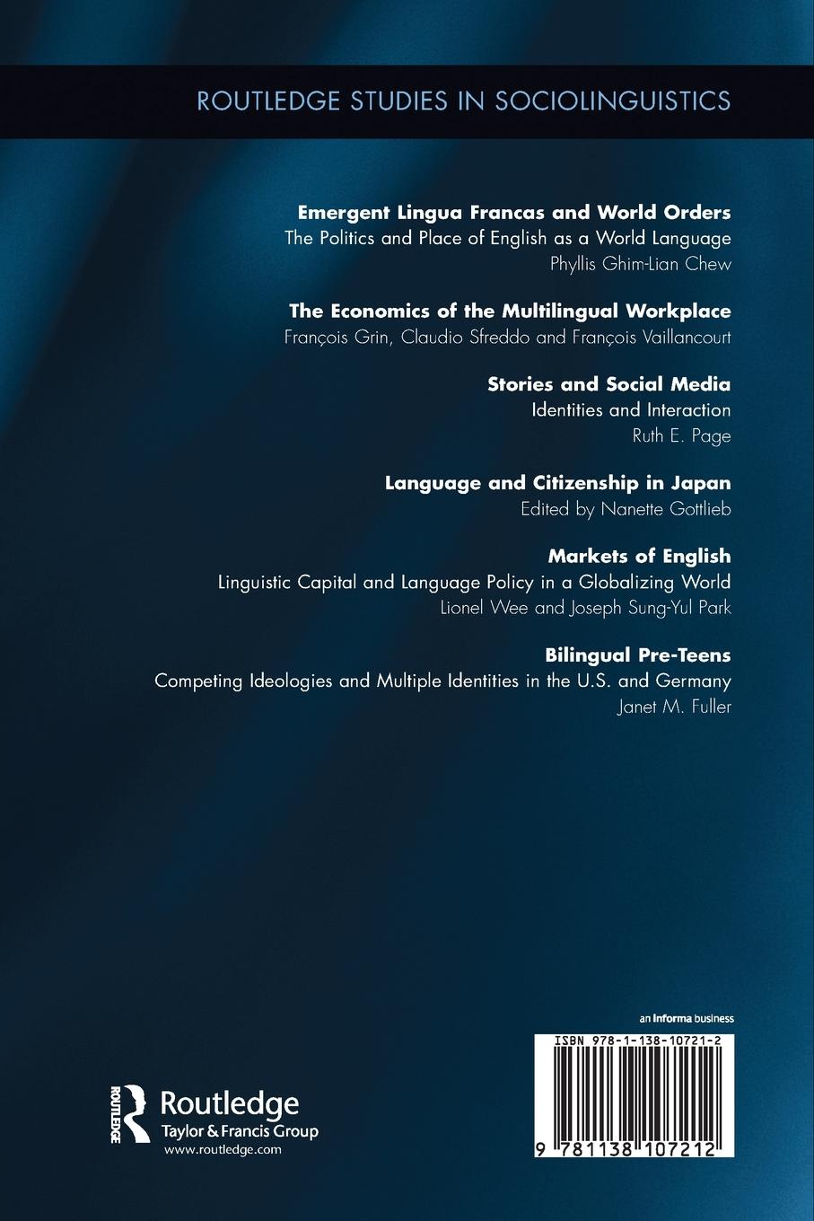 Rückseitencover Bilingual Pre-Teens