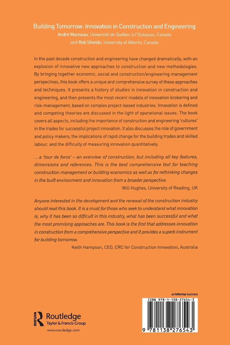 Rückseitencover Building Tomorrow