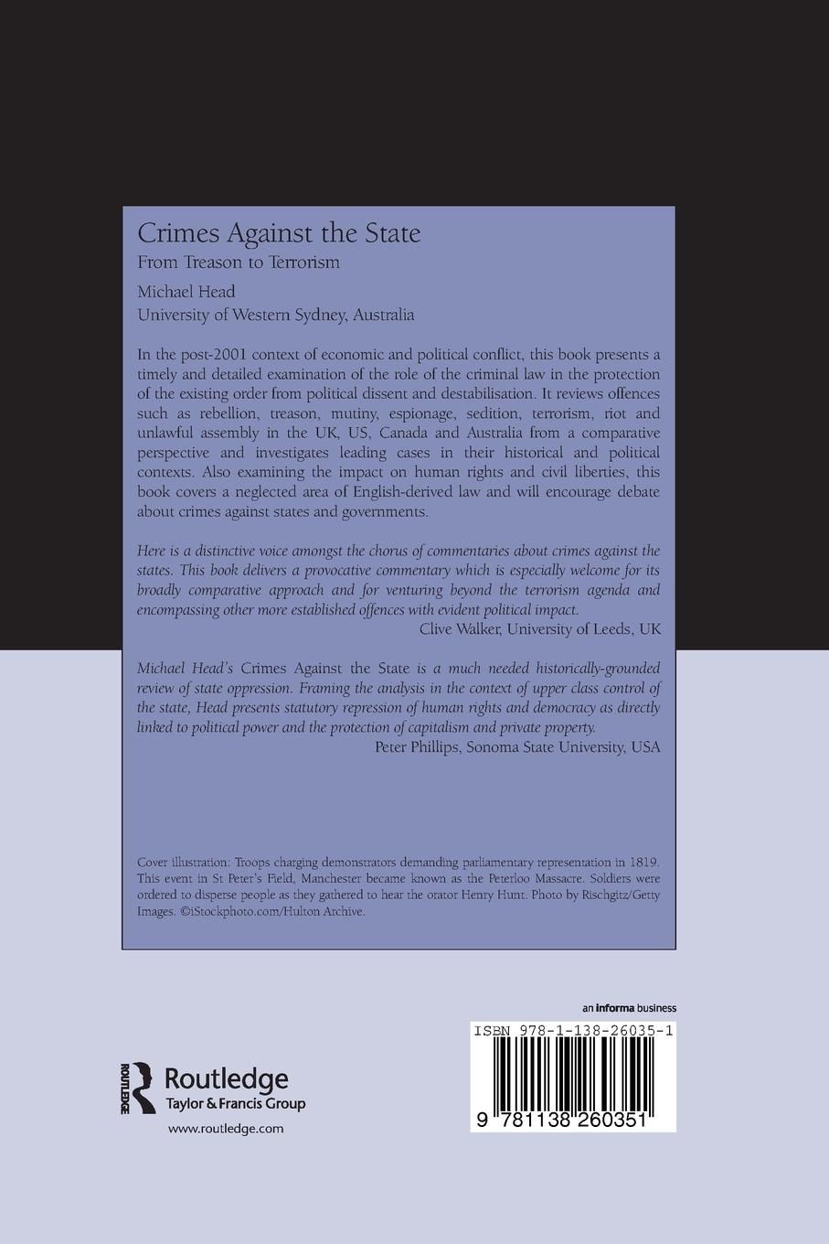 Rückseitencover Crimes Against The State