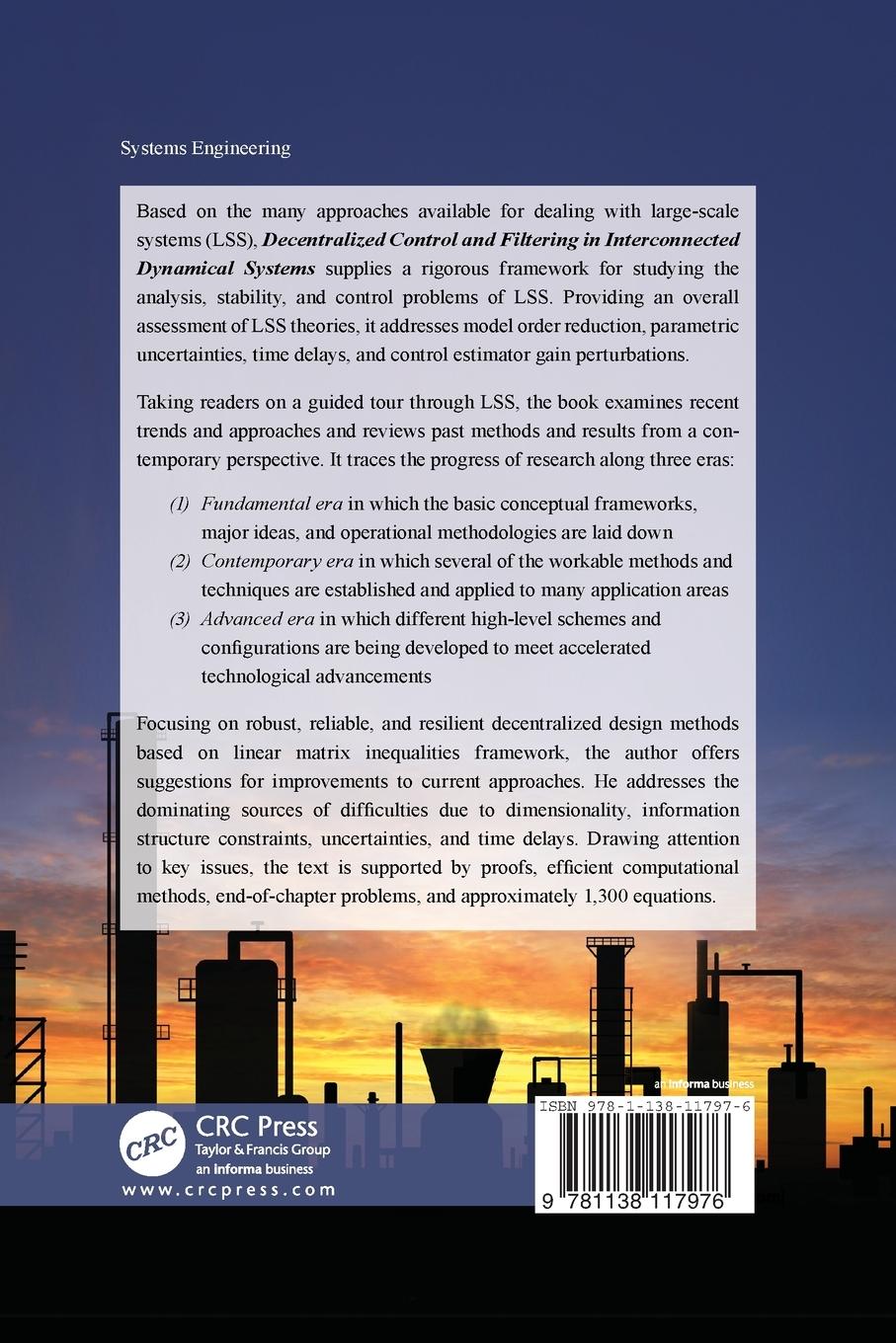 Rückseitencover Decentralized Control and Filtering in Interconnected Dynamical Systems