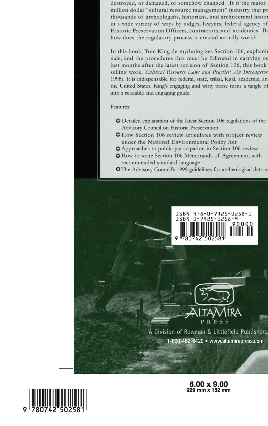 Rückseitencover Federal Planning and Historic Places