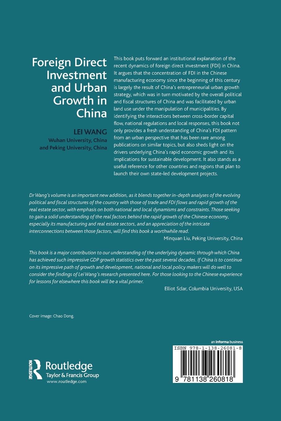 Rückseitencover Foreign Direct Investment and Urban Growth in China