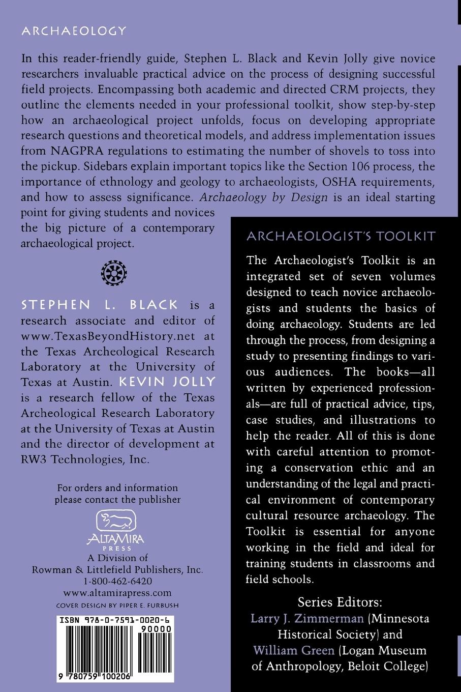 Rückseitencover Archaeology by Design