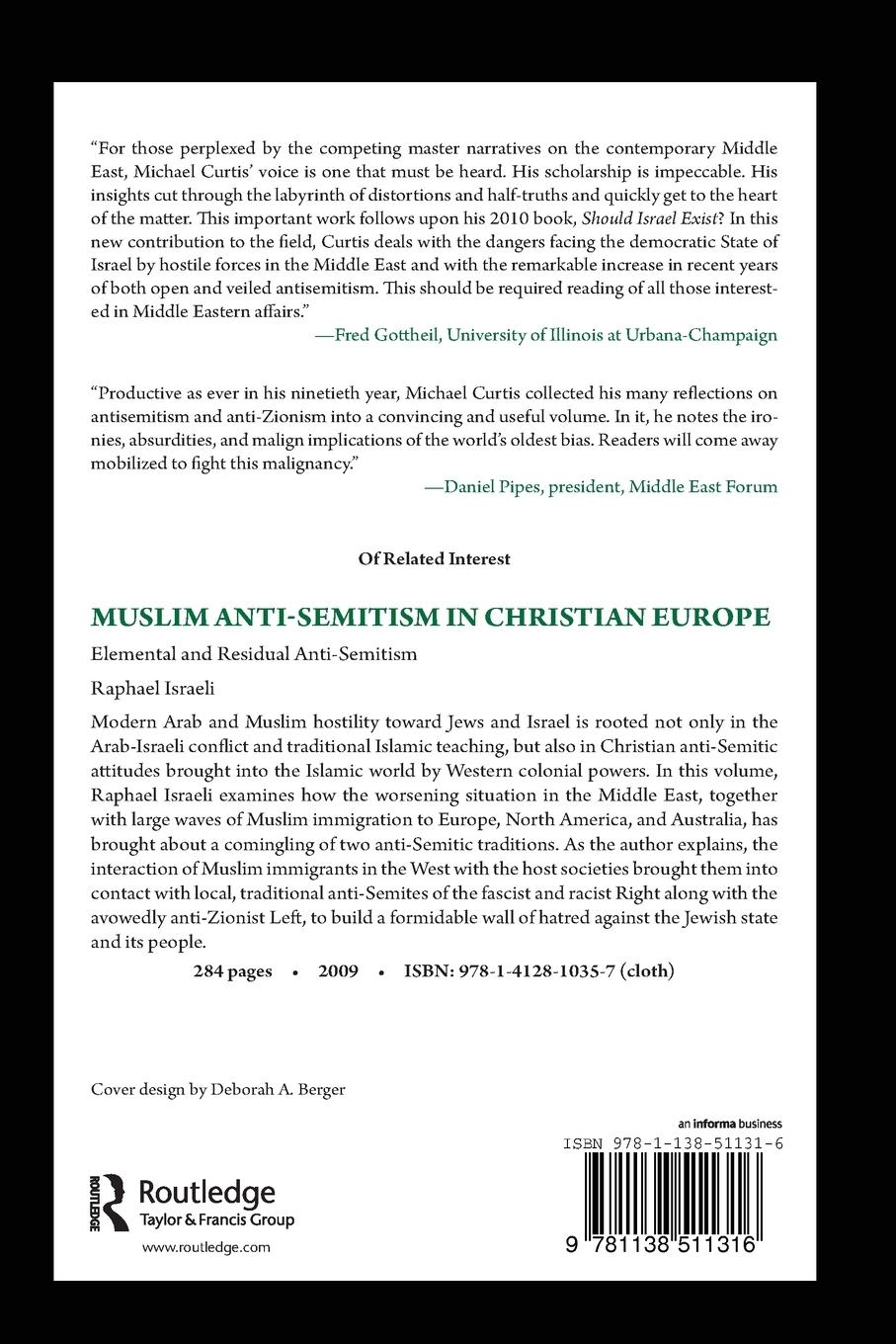 Rückseitencover Jews, Antisemitism, and the Middle East
