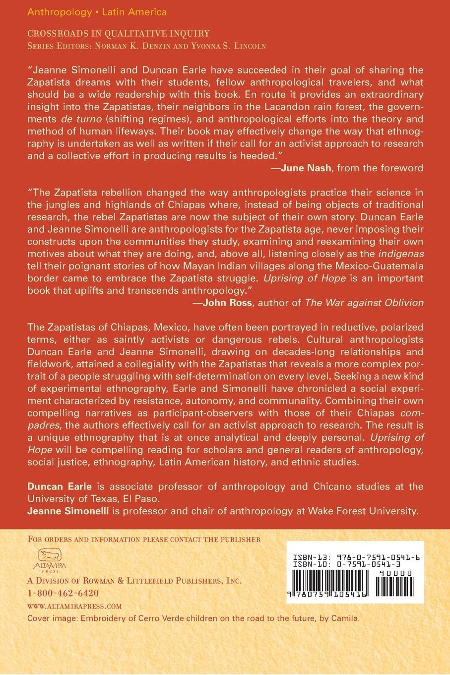 Rückseitencover Uprising of Hope