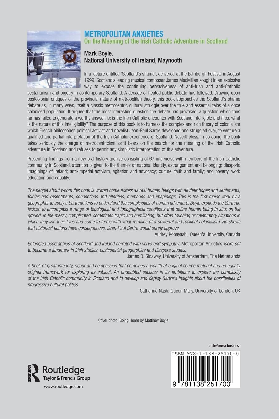 Rückseitencover Metropolitan Anxieties