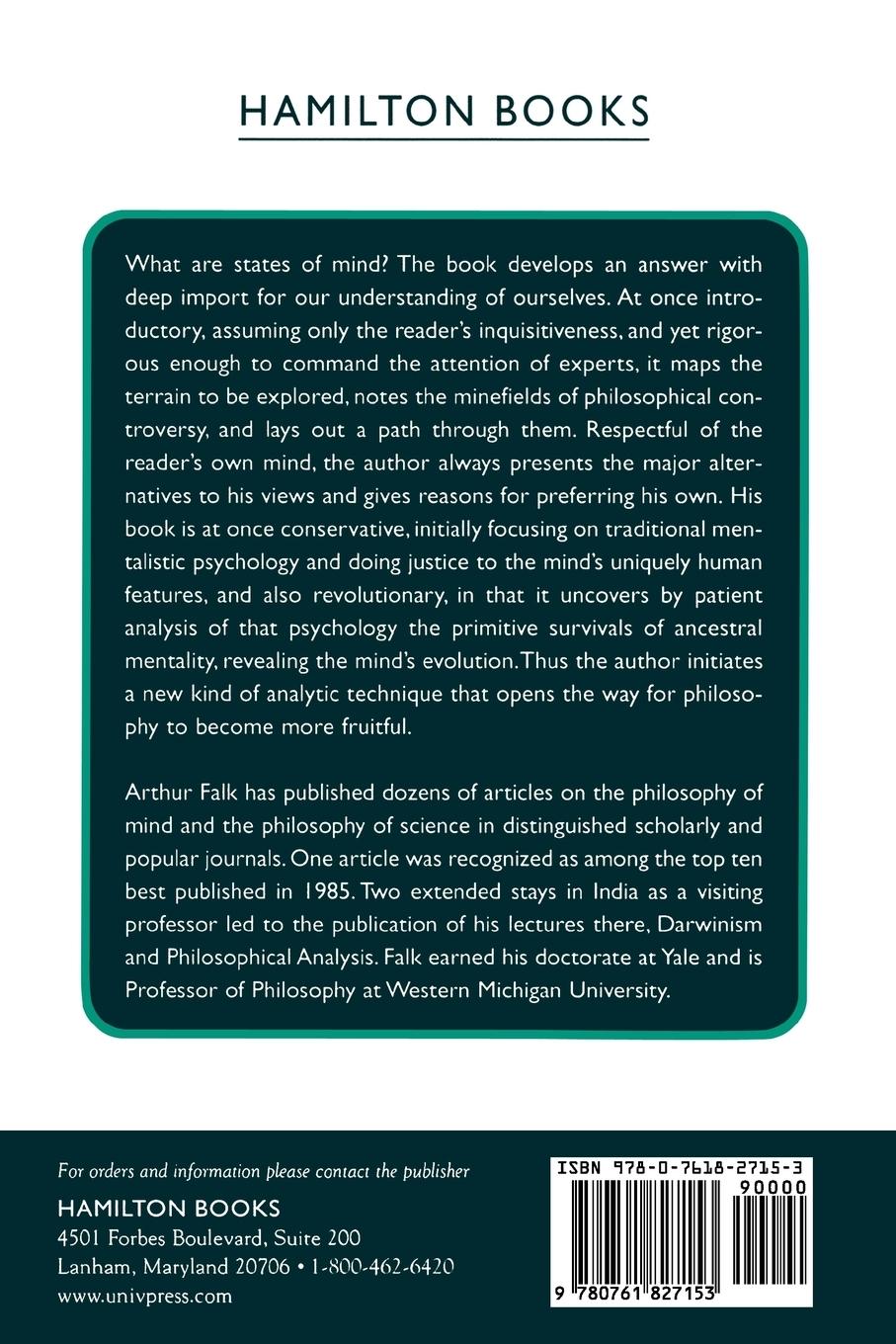 Rückseitencover Desire and Belief