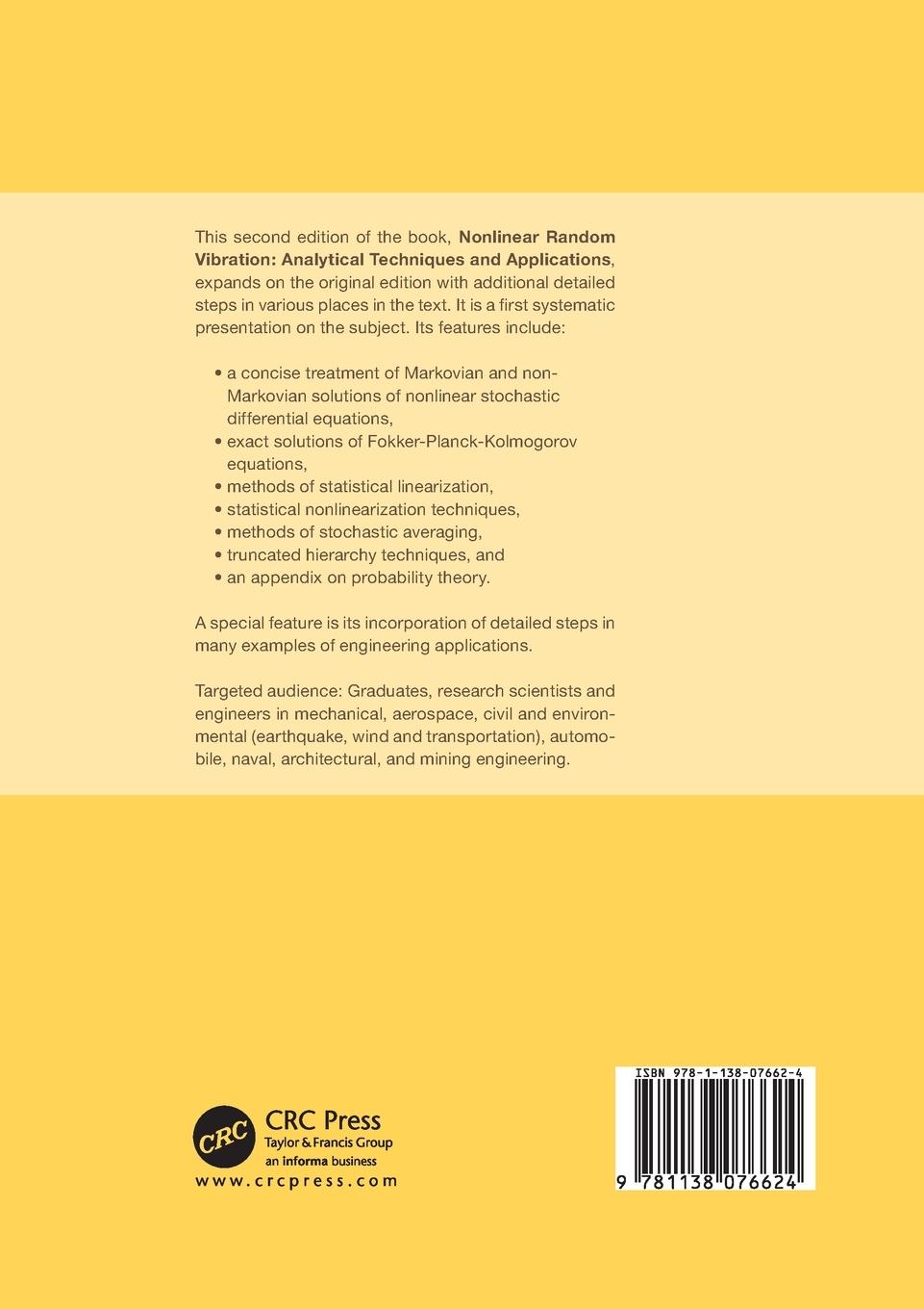 Rückseitencover Nonlinear Random Vibration