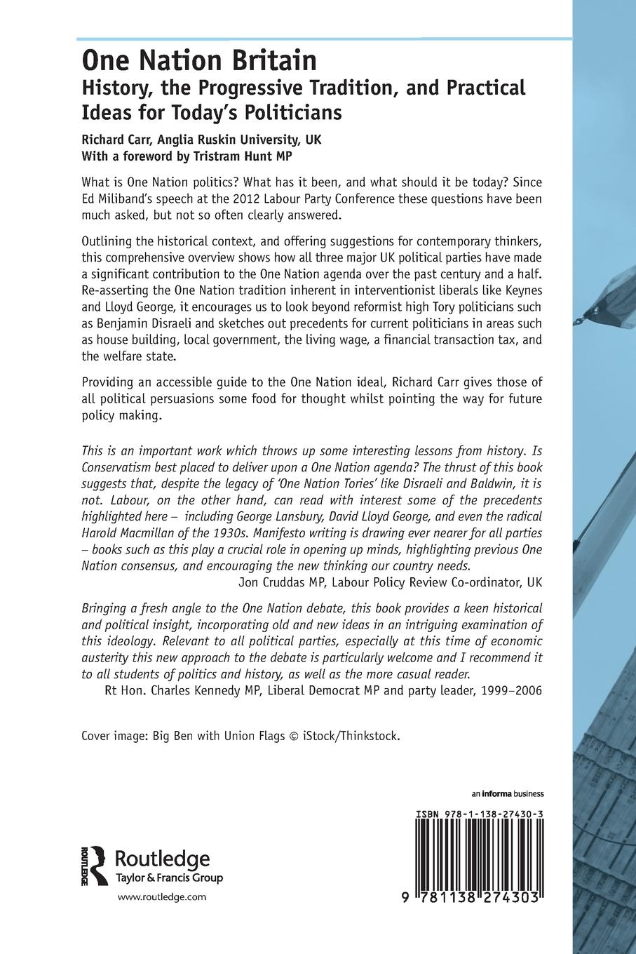 Rückseitencover One Nation Britain