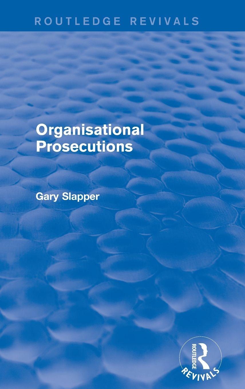 Vorderes Coverbild Organisational Prosecutions