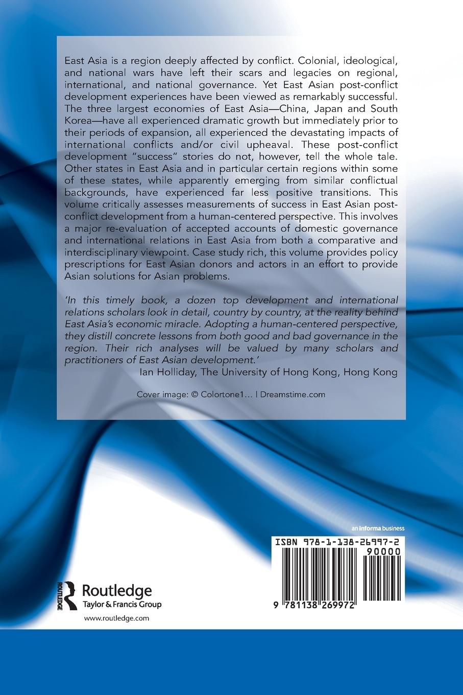 Rückseitencover Post-Conflict Development in East Asia
