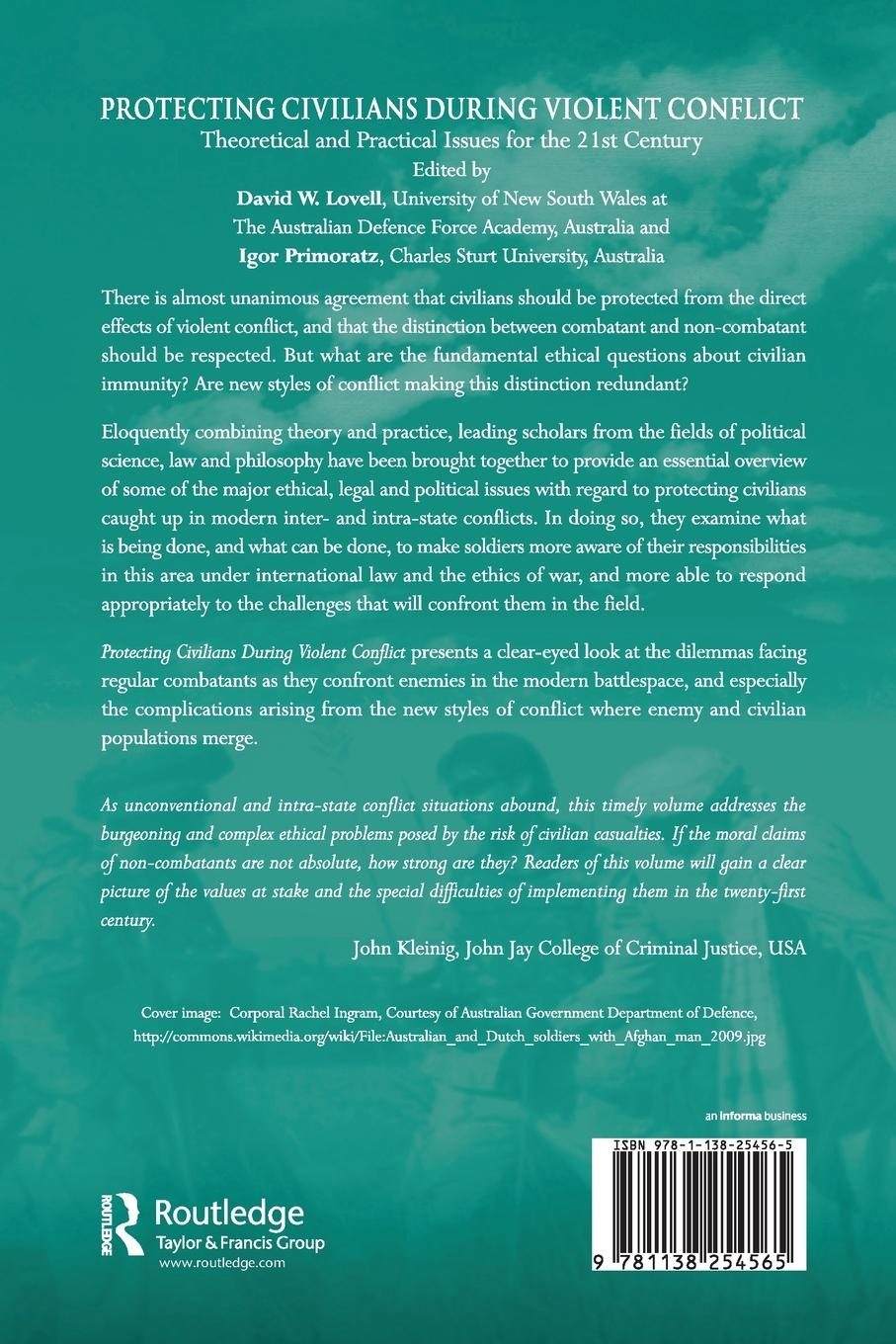 Rückseitencover Protecting Civilians During Violent Conflict