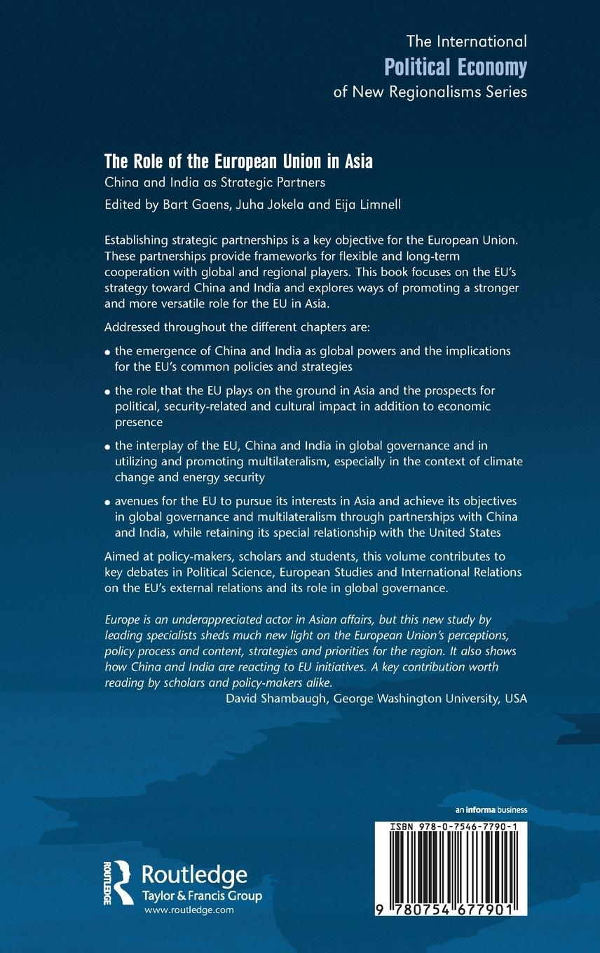 Rückseitencover The Role of the European Union in Asia